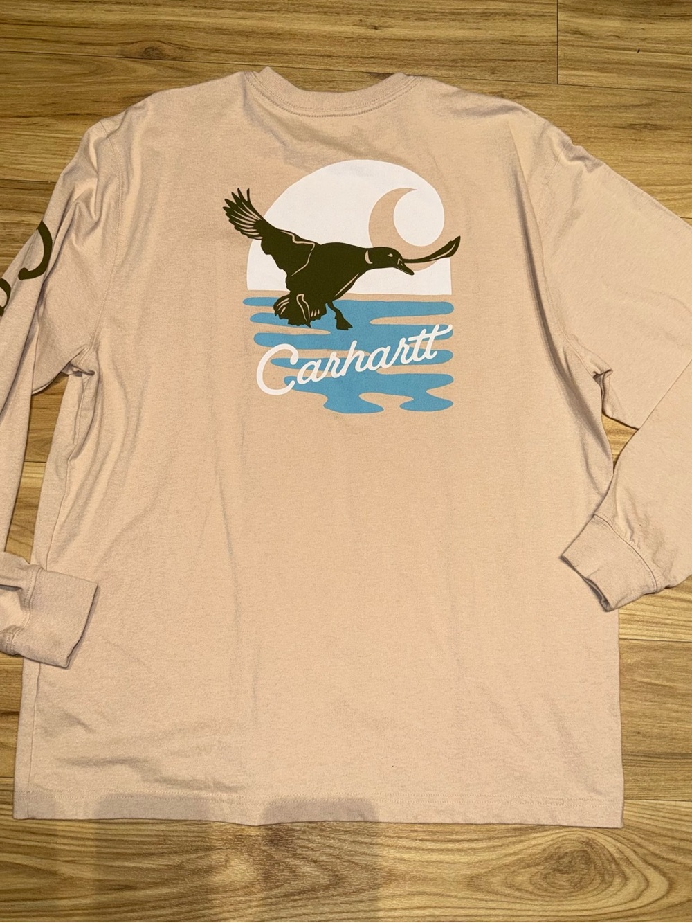 Carhartt Long Sleeve Graphic Tee - Duck design LARGE MENS COTTON POCKET TEE - Picture 3 of 4